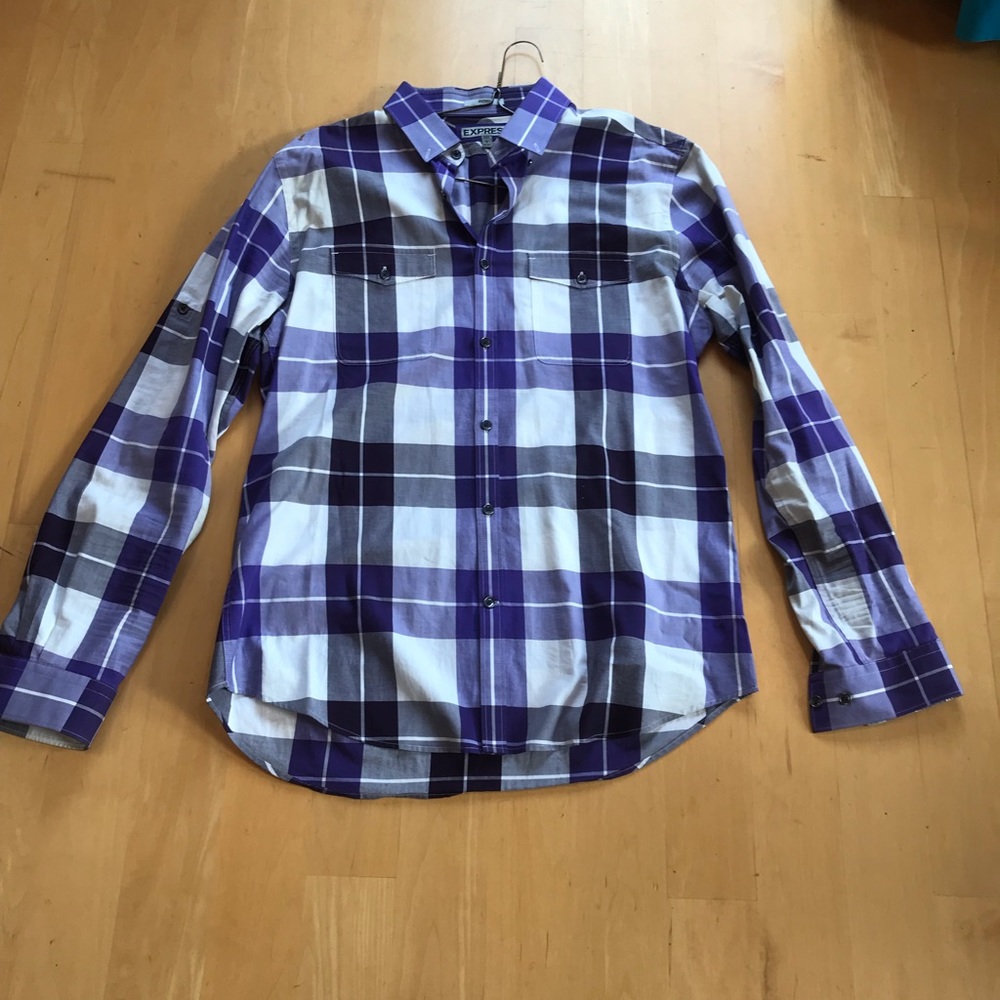 Express Fitted Button Down Shirt, dress shirt